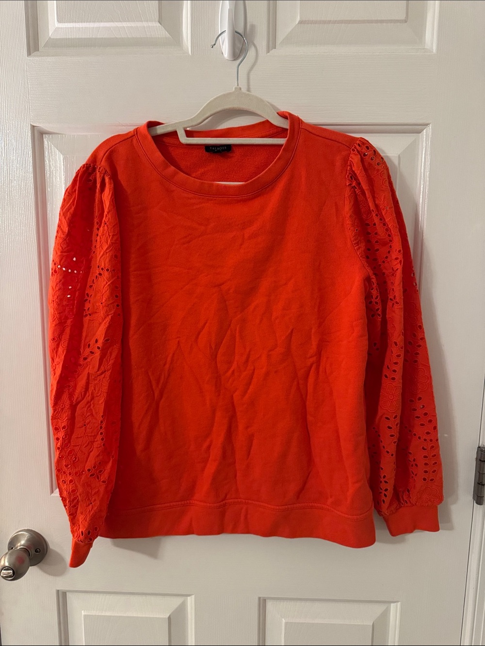 Talbots Petite Vibrant Orange Knit Top